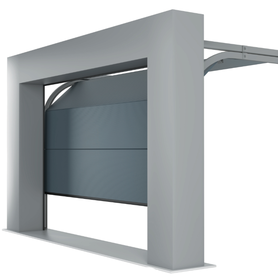 Sekční vrata – lamely zasouvané pod strop